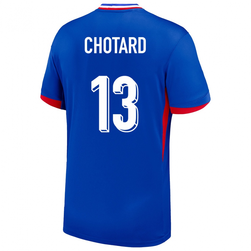 Herren Frankreich Joris Chotard #13 Blau Heimtrikot Trikot 24-26 T-Shirt