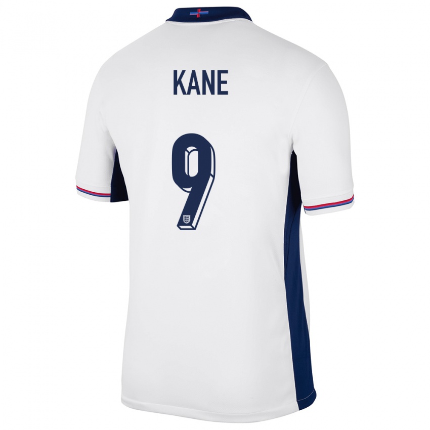 Herren England Harry Kane #9 Weiß Heimtrikot Trikot 24-26 T-Shirt