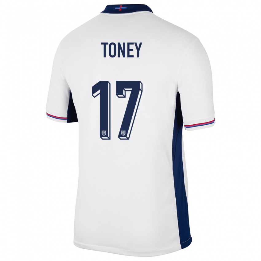 Herren England Ivan Toney #17 Weiß Heimtrikot Trikot 24-26 T-Shirt