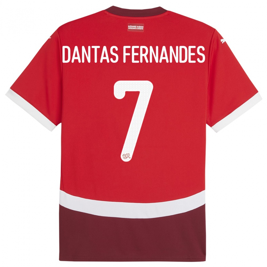 Herren Schweiz Ronaldo Dantas Fernandes #7 Rot Heimtrikot Trikot 24-26 T-Shirt