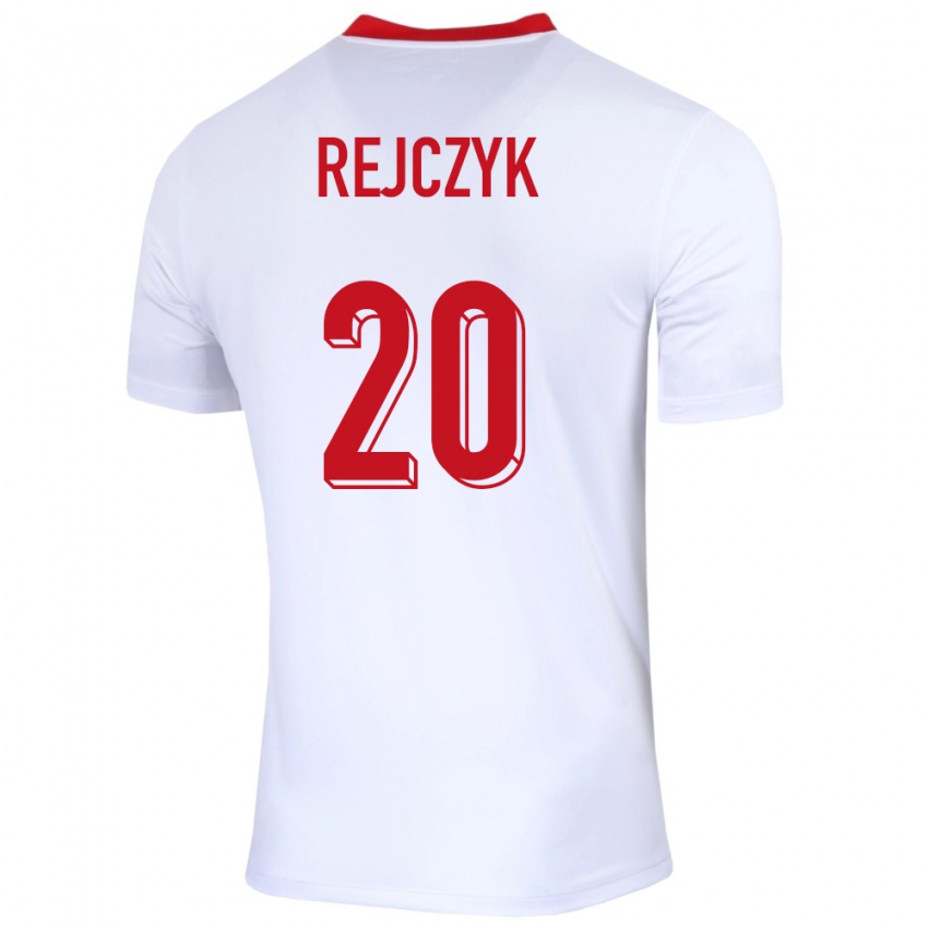 Herren Polen Filip Rejczyk #20 Weiß Heimtrikot Trikot 24-26 T-Shirt