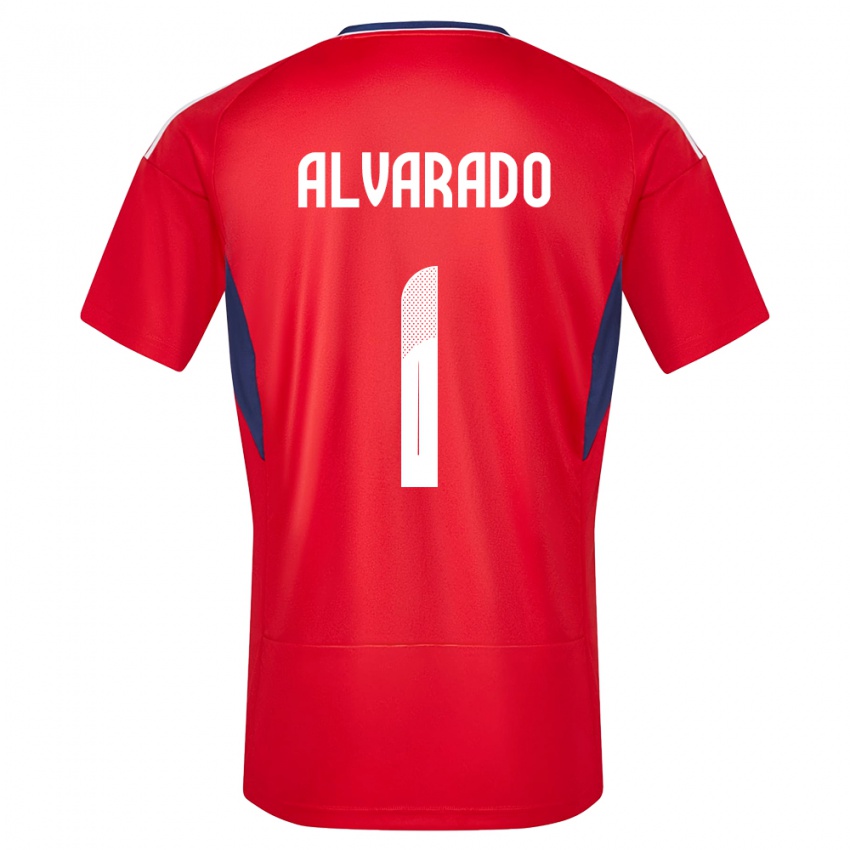 Herren Costa Rica Esteban Alvarado #1 Rot Heimtrikot Trikot 24-26 T-Shirt