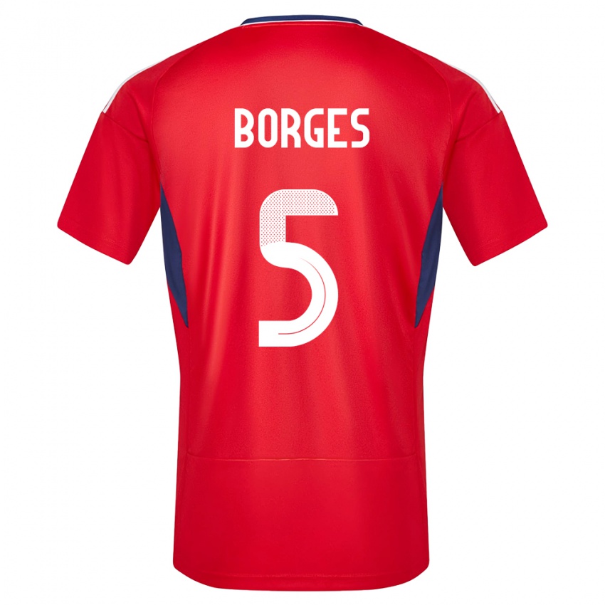 Herren Costa Rica Celso Borges #5 Rot Heimtrikot Trikot 24-26 T-Shirt