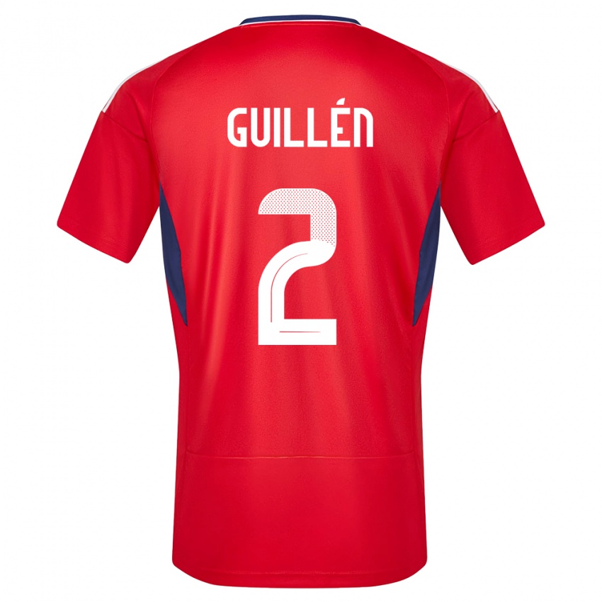 Herren Costa Rica Gabriela Guillen #2 Rot Heimtrikot Trikot 24-26 T-Shirt