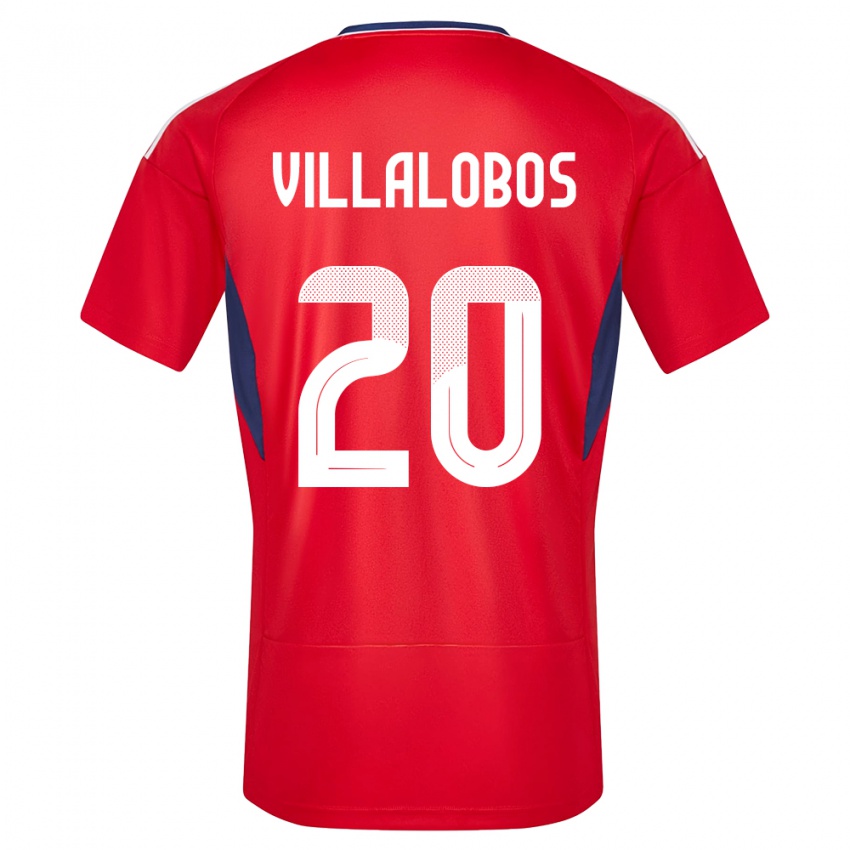 Herren Costa Rica Fabiola Villalobos #20 Rot Heimtrikot Trikot 24-26 T-Shirt