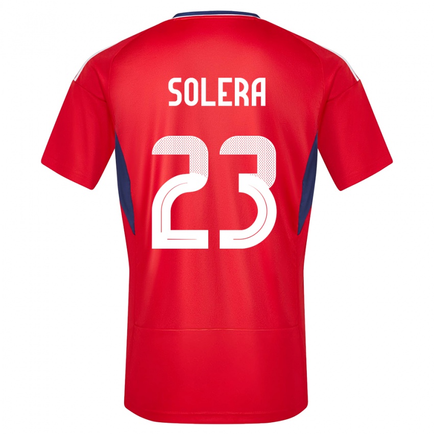 Herren Costa Rica Daniela Solera #23 Rot Heimtrikot Trikot 24-26 T-Shirt