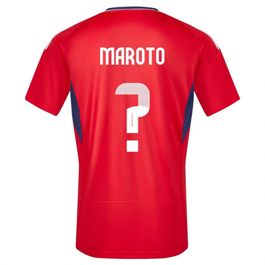Herren Costa Rica Victor Maroto #0 Rot Heimtrikot Trikot 24-26 T-Shirt