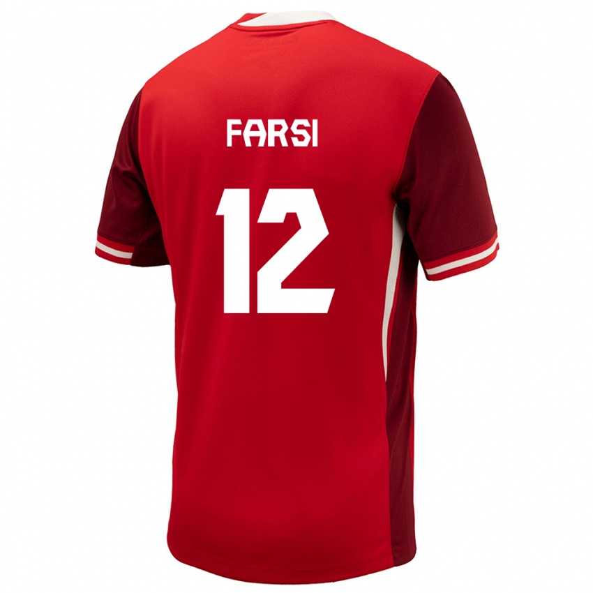 Herren Kanada Mohamed Farsi #12 Rot Heimtrikot Trikot 24-26 T-Shirt