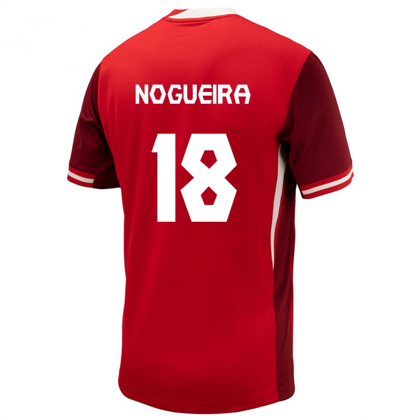 Herren Kanada Matthew Nogueira #18 Rot Heimtrikot Trikot 24-26 T-Shirt