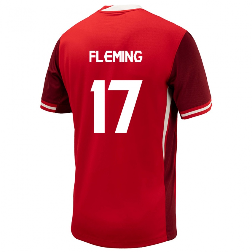 Herren Kanada Jessie Fleming #17 Rot Heimtrikot Trikot 24-26 T-Shirt