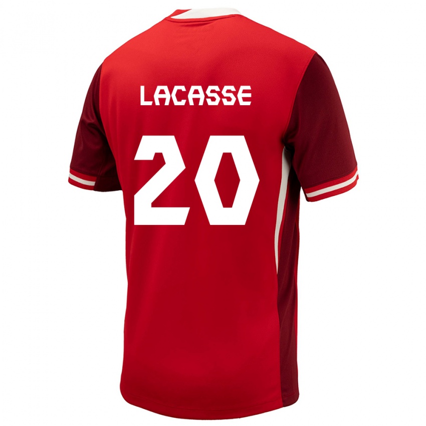 Herren Kanada Cloe Lacasse #20 Rot Heimtrikot Trikot 24-26 T-Shirt