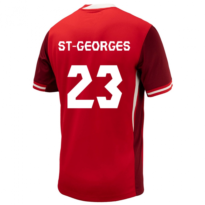 Herren Kanada Bianca St Georges #23 Rot Heimtrikot Trikot 24-26 T-Shirt