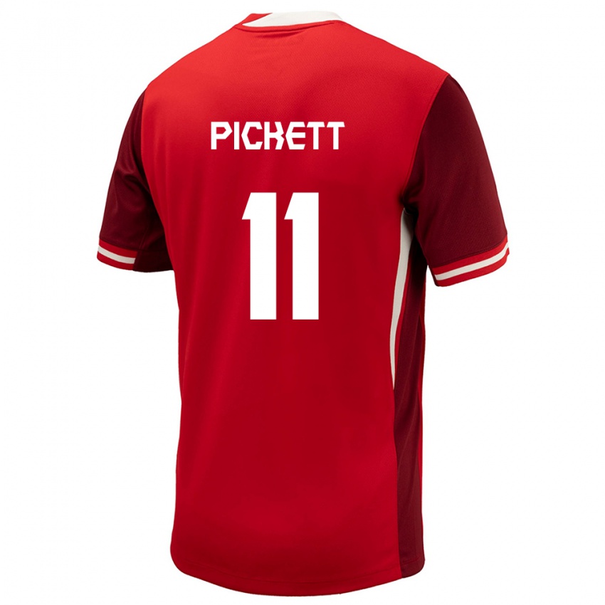 Herren Kanada Victoria Pickett #11 Rot Heimtrikot Trikot 24-26 T-Shirt