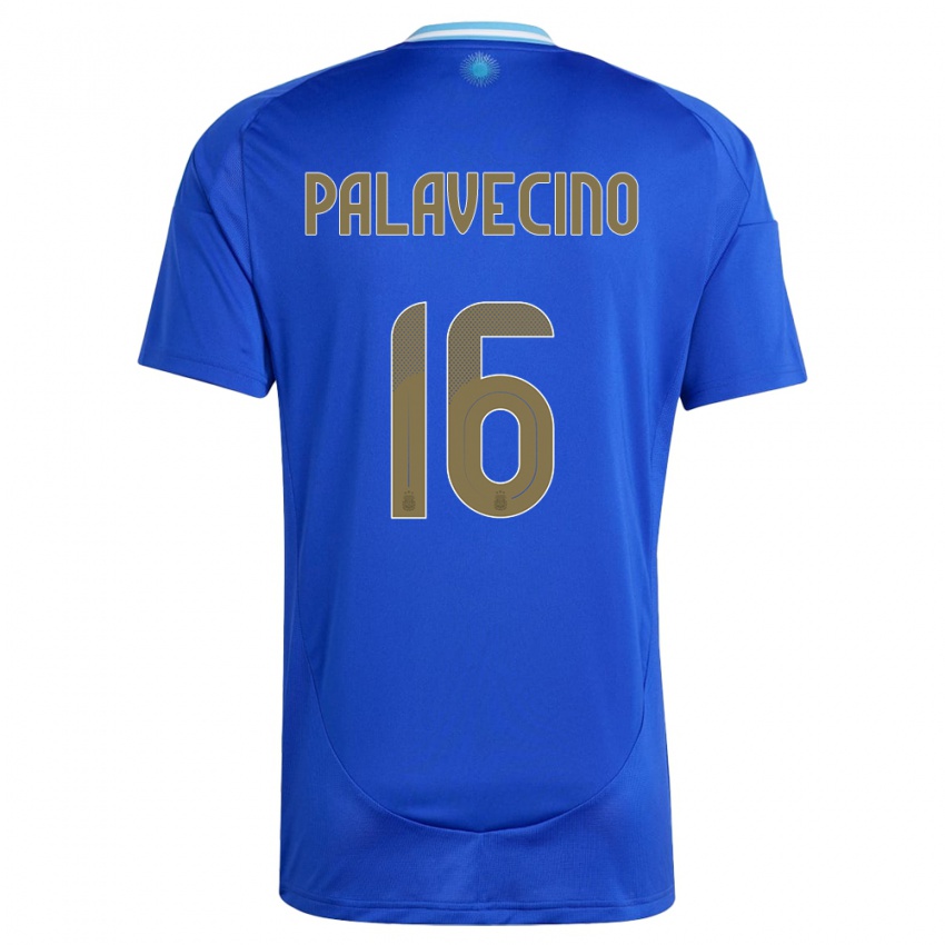 Herren Argentinien Nicolas Palavecino #16 Blau Auswärtstrikot Trikot 24-26 T-Shirt