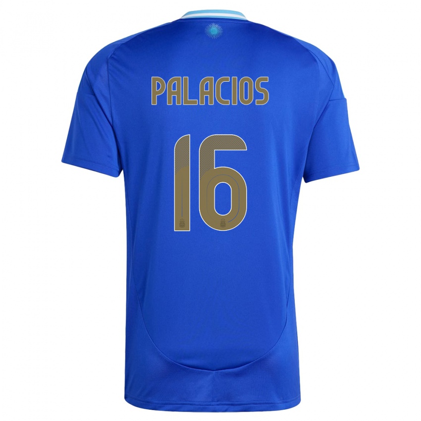 Herren Argentinien Tomas Palacios #16 Blau Auswärtstrikot Trikot 24-26 T-Shirt
