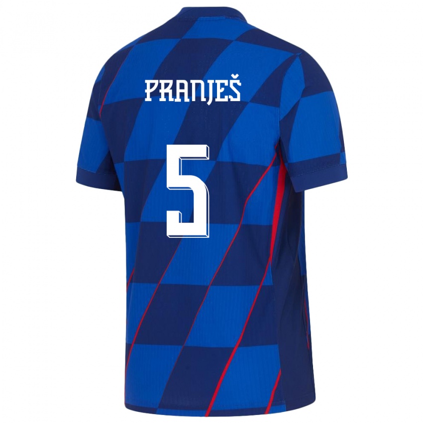 Herren Kroatien Katarina Pranjes #5 Blau Auswärtstrikot Trikot 24-26 T-Shirt