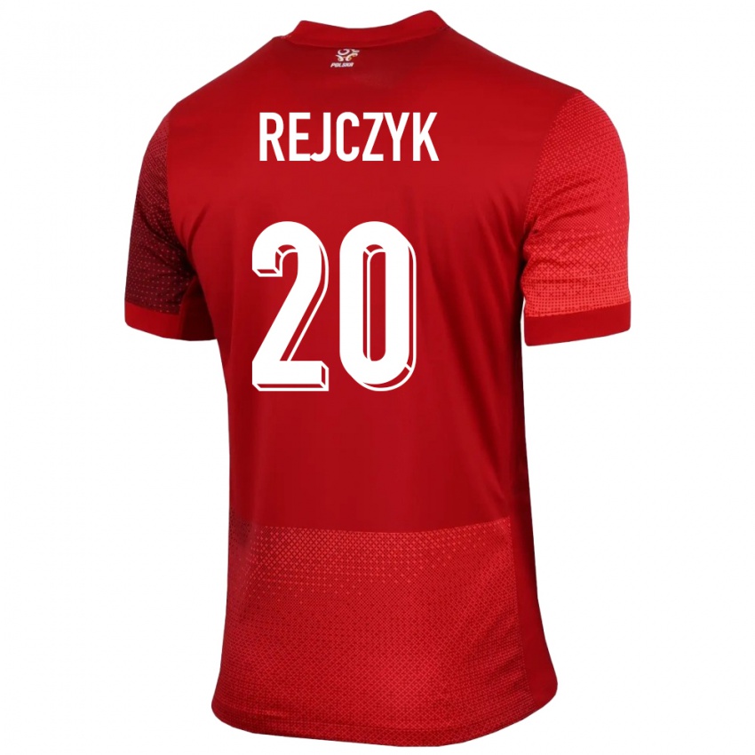Herren Polen Filip Rejczyk #20 Rot Auswärtstrikot Trikot 24-26 T-Shirt