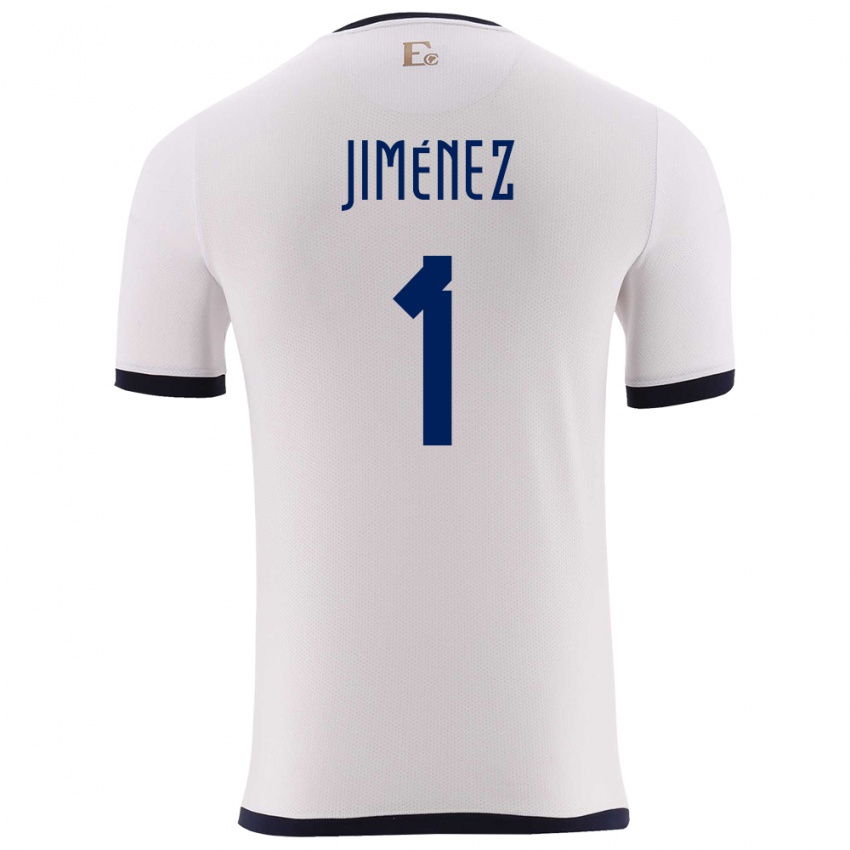 Herren Ecuador Tony Jimenez #1 Weiß Auswärtstrikot Trikot 24-26 T-Shirt
