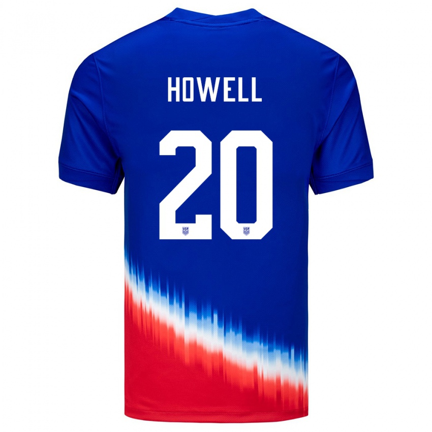 Herren Vereinigte Staaten Jaelin Howell #20 Blau Auswärtstrikot Trikot 24-26 T-Shirt