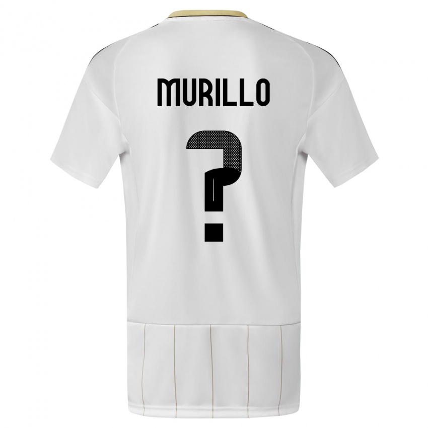 Herren Costa Rica Isaac Murillo #0 Weiß Auswärtstrikot Trikot 24-26 T-Shirt