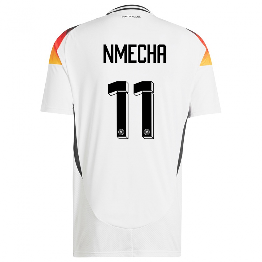 Damen Deutschland Lukas Nmecha #11 Weiß Heimtrikot Trikot 24-26 T-Shirt