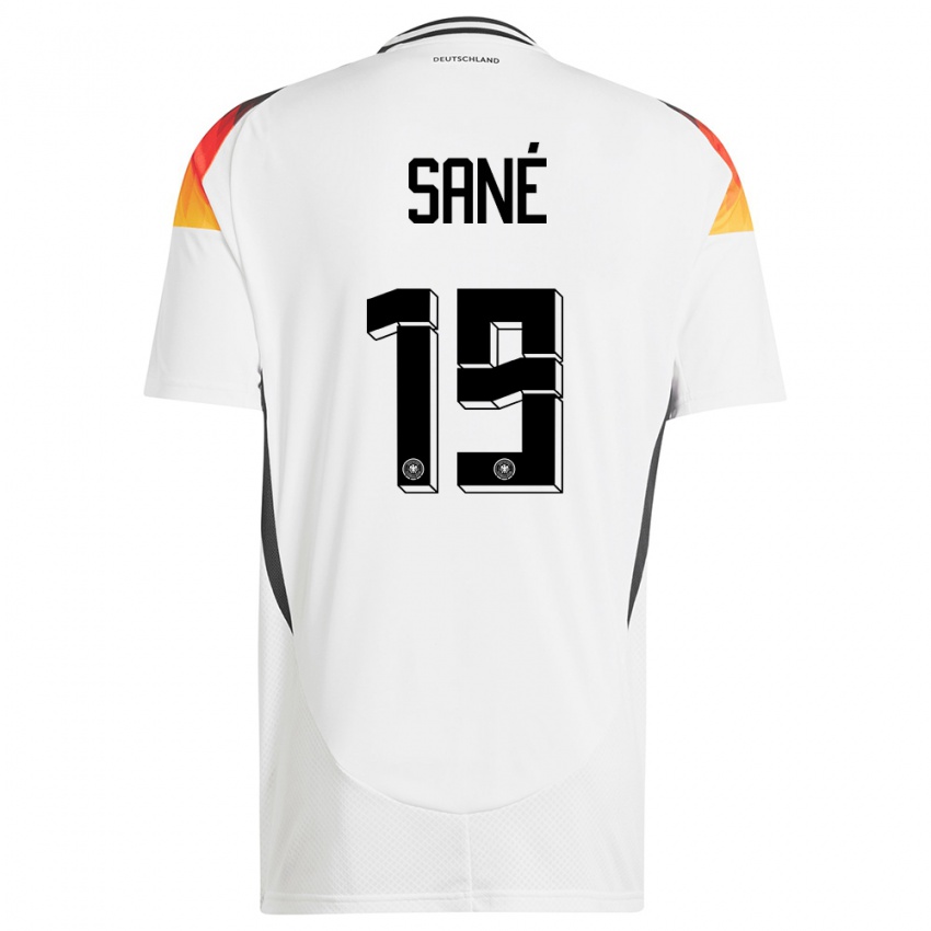 Damen Deutschland Leroy Sane #19 Weiß Heimtrikot Trikot 24-26 T-Shirt