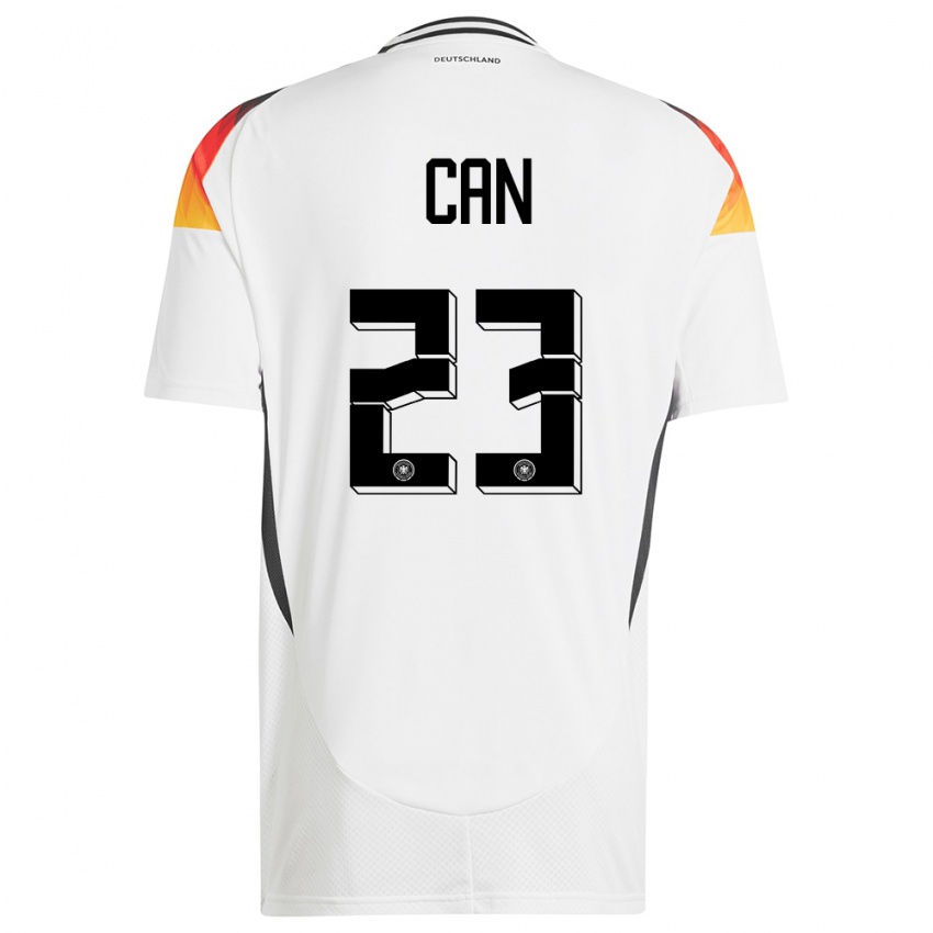 Damen Deutschland Emre Can #23 Weiß Heimtrikot Trikot 24-26 T-Shirt