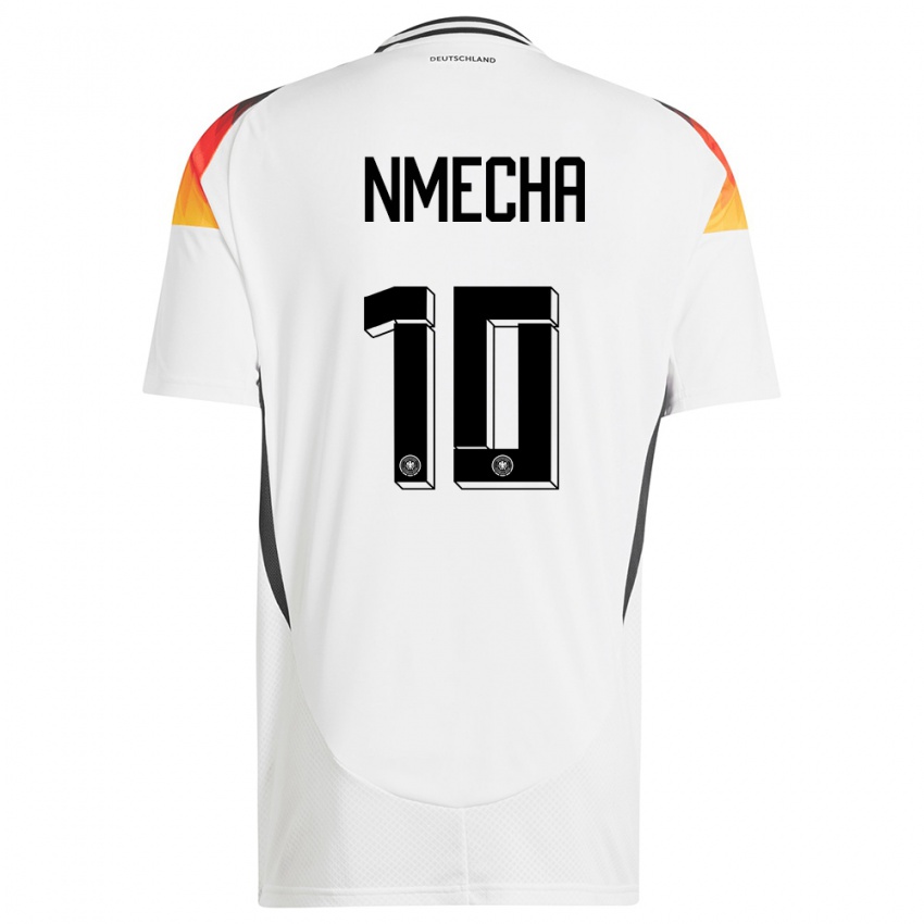 Damen Deutschland Felix Nmecha #10 Weiß Heimtrikot Trikot 24-26 T-Shirt