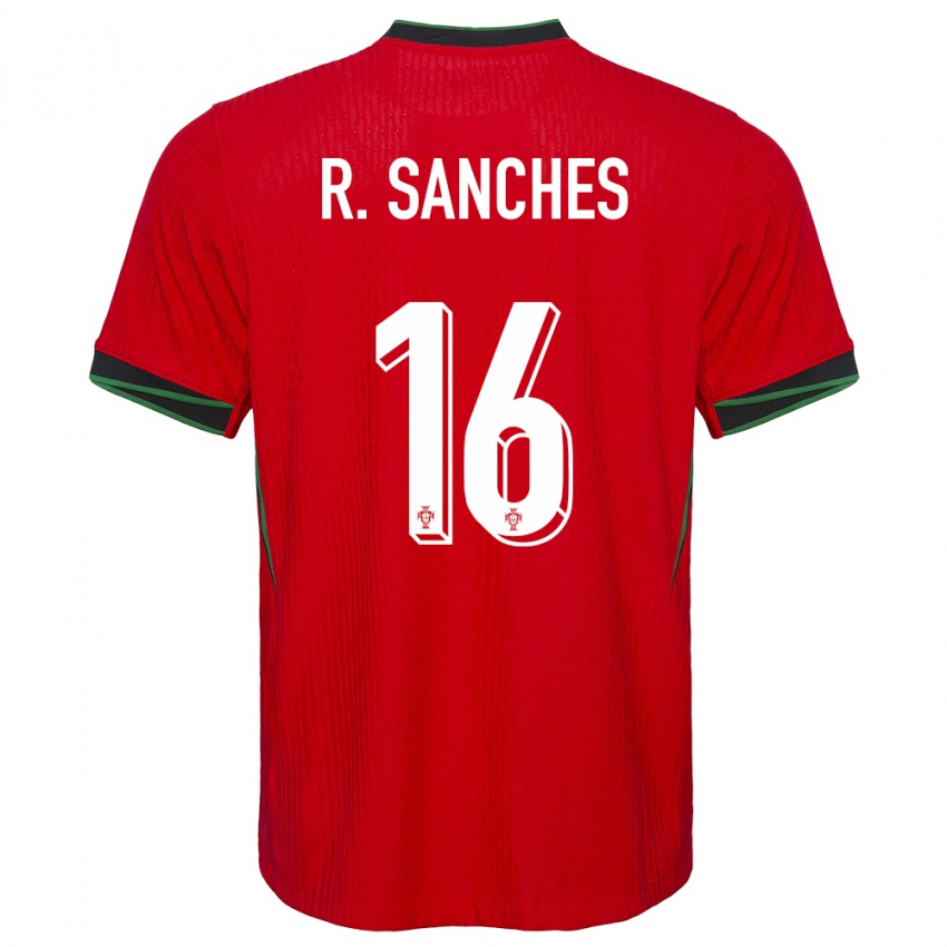 Damen Portugal Renato Sanches #16 Rot Heimtrikot Trikot 24-26 T-Shirt