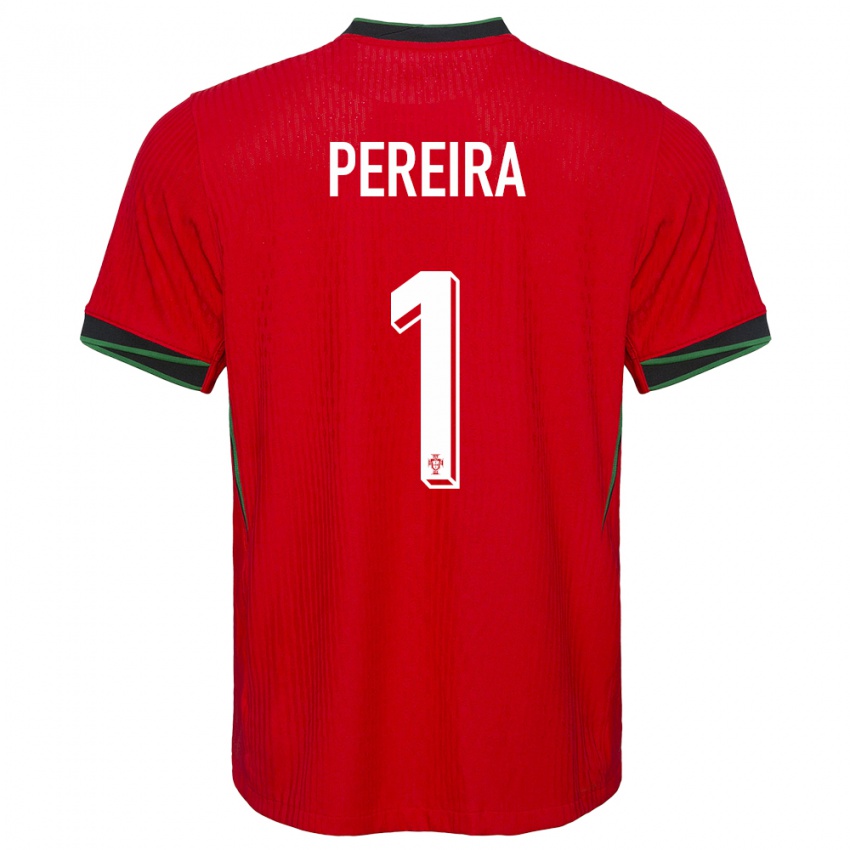 Damen Portugal Ines Pereira #1 Rot Heimtrikot Trikot 24-26 T-Shirt