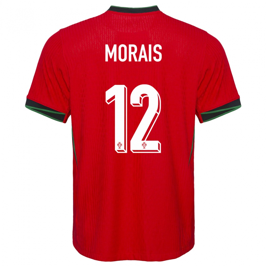 Damen Portugal Patricia Morais #12 Rot Heimtrikot Trikot 24-26 T-Shirt