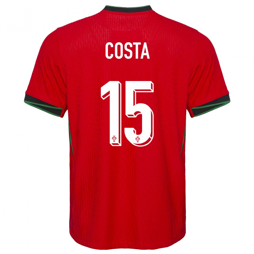 Damen Portugal Carole Costa #15 Rot Heimtrikot Trikot 24-26 T-Shirt