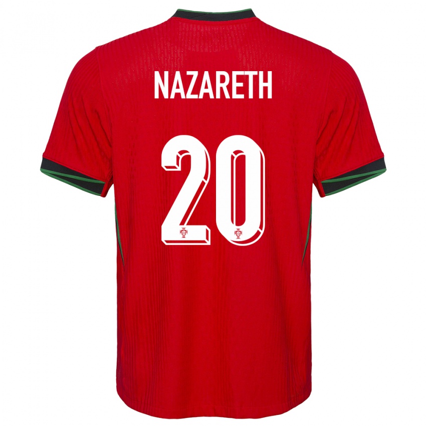 Damen Portugal Kika Nazareth #20 Rot Heimtrikot Trikot 24-26 T-Shirt