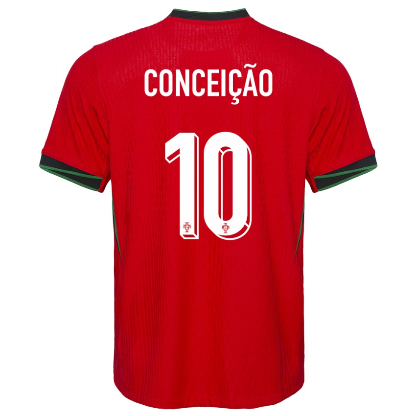 Damen Portugal Francisco Conceicao #10 Rot Heimtrikot Trikot 24-26 T-Shirt