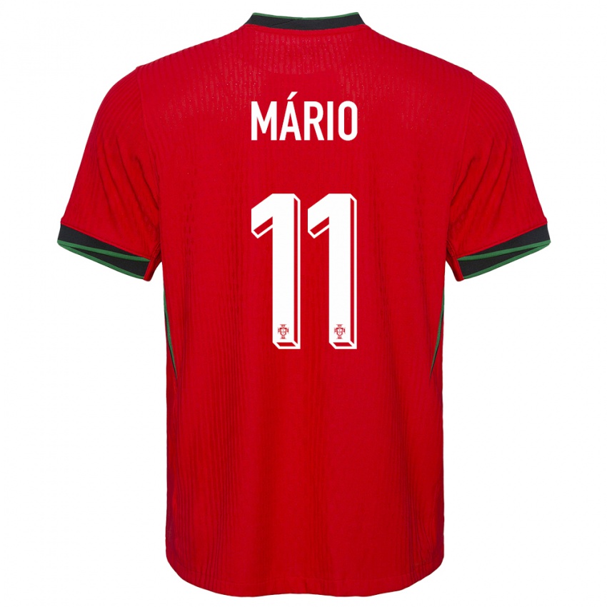 Damen Portugal Joao Mario #11 Rot Heimtrikot Trikot 24-26 T-Shirt