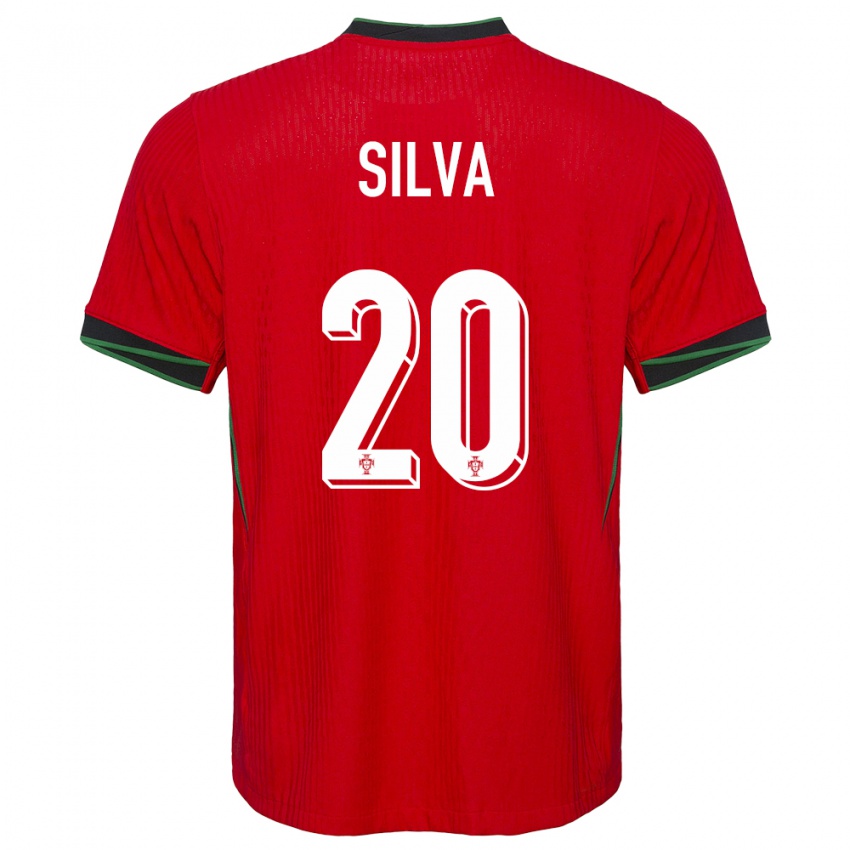 Damen Portugal Fabio Silva #20 Rot Heimtrikot Trikot 24-26 T-Shirt