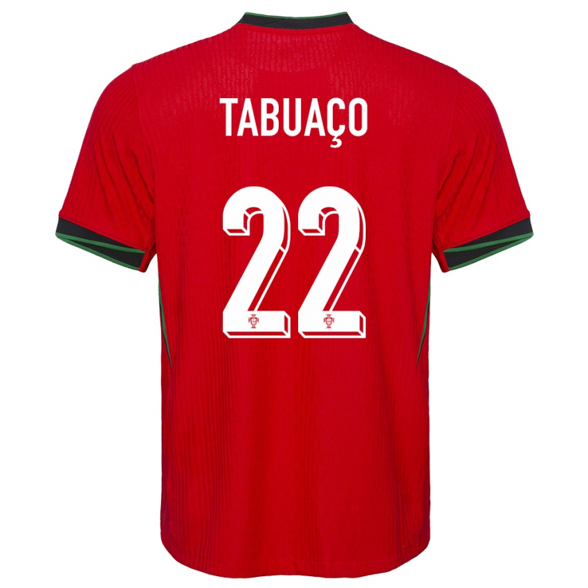 Damen Portugal Goncalo Tabuaco #22 Rot Heimtrikot Trikot 24-26 T-Shirt