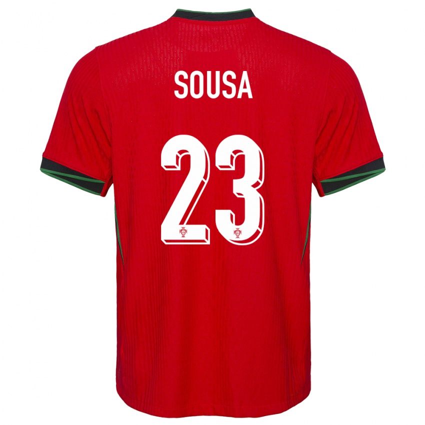 Damen Portugal Afonso Sousa #23 Rot Heimtrikot Trikot 24-26 T-Shirt