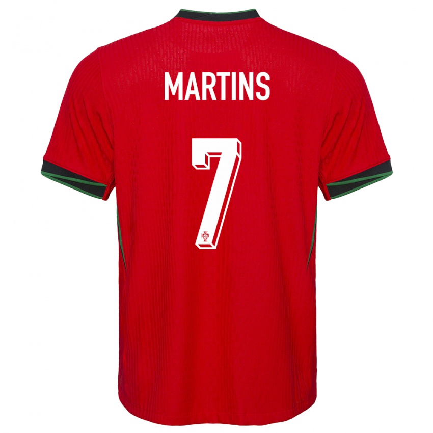 Damen Portugal Gil Martins #7 Rot Heimtrikot Trikot 24-26 T-Shirt