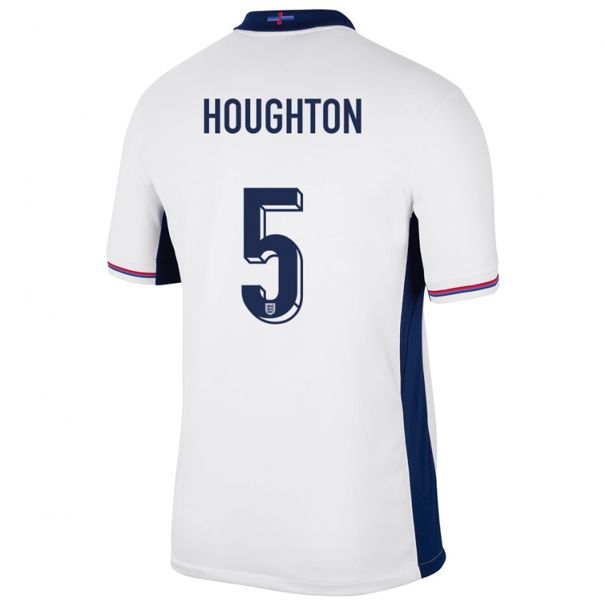 Damen England Steph Houghton #5 Weiß Heimtrikot Trikot 24-26 T-Shirt