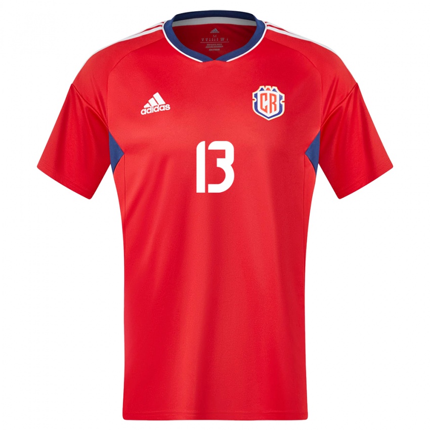 Damen Costa Rica Keral Rios #13 Rot Heimtrikot Trikot 24-26 T-Shirt