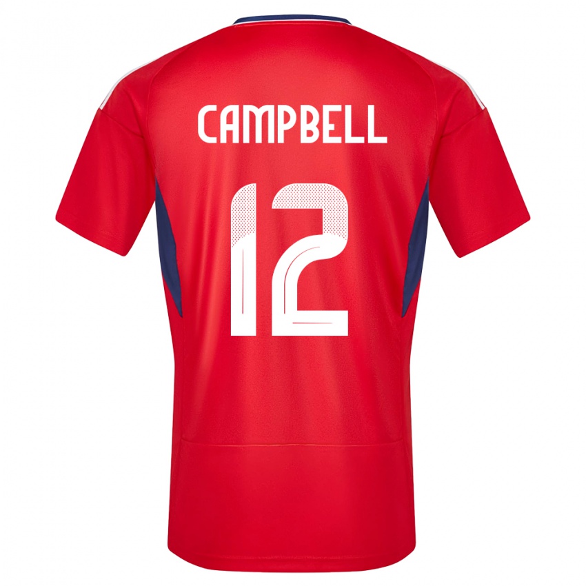 Damen Costa Rica Joel Campbell #12 Rot Heimtrikot Trikot 24-26 T-Shirt