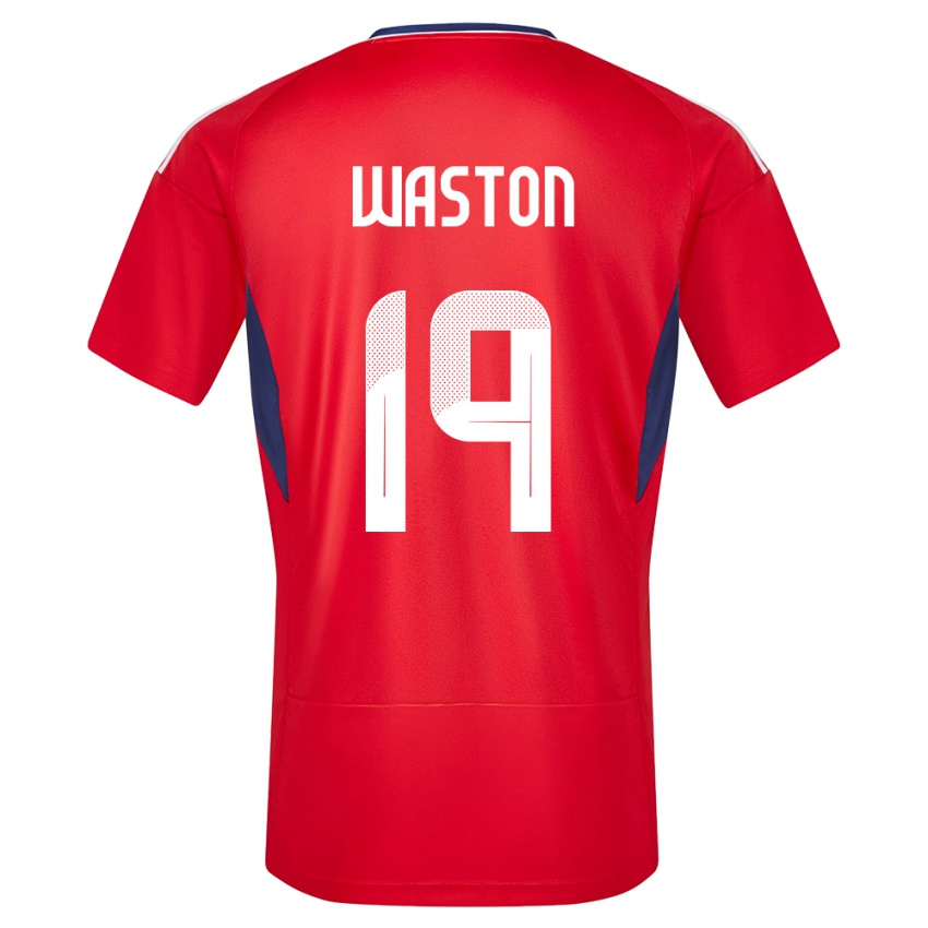 Damen Costa Rica Kendall Waston #19 Rot Heimtrikot Trikot 24-26 T-Shirt