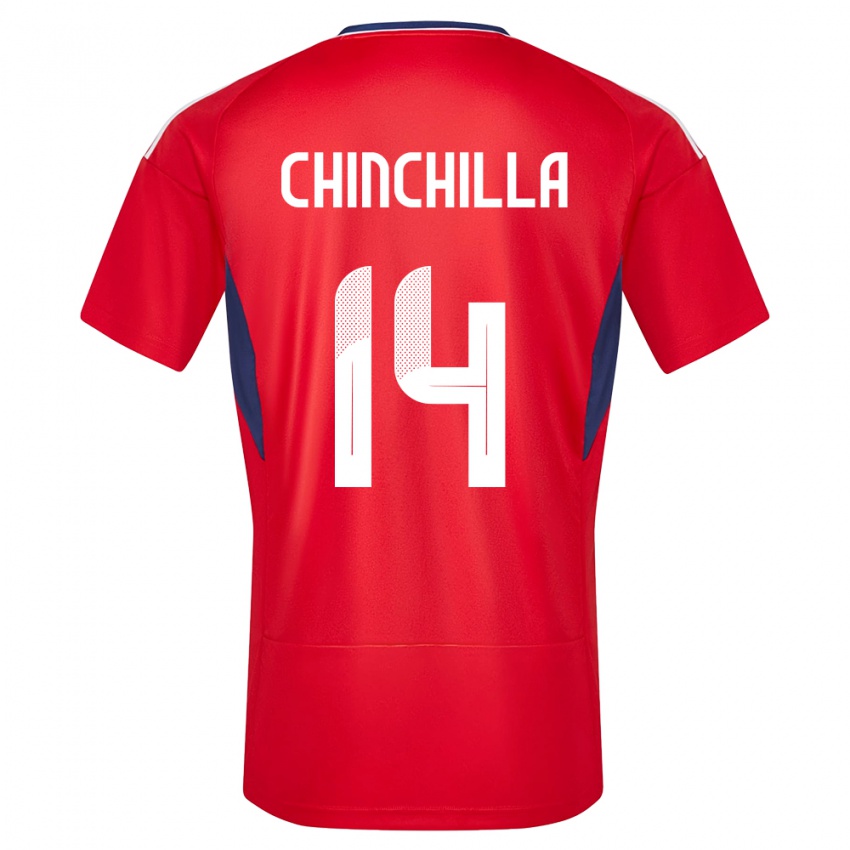 Damen Costa Rica Priscila Chinchilla #14 Rot Heimtrikot Trikot 24-26 T-Shirt