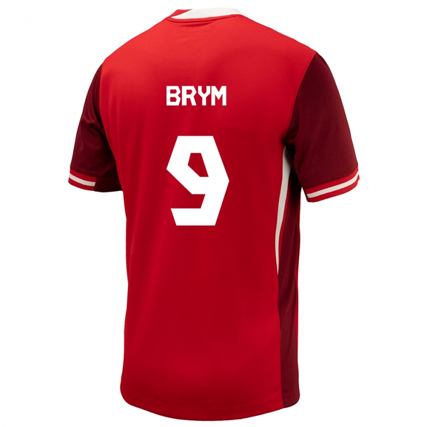 Damen Kanada Charles Andreas Brym #9 Rot Heimtrikot Trikot 24-26 T-Shirt