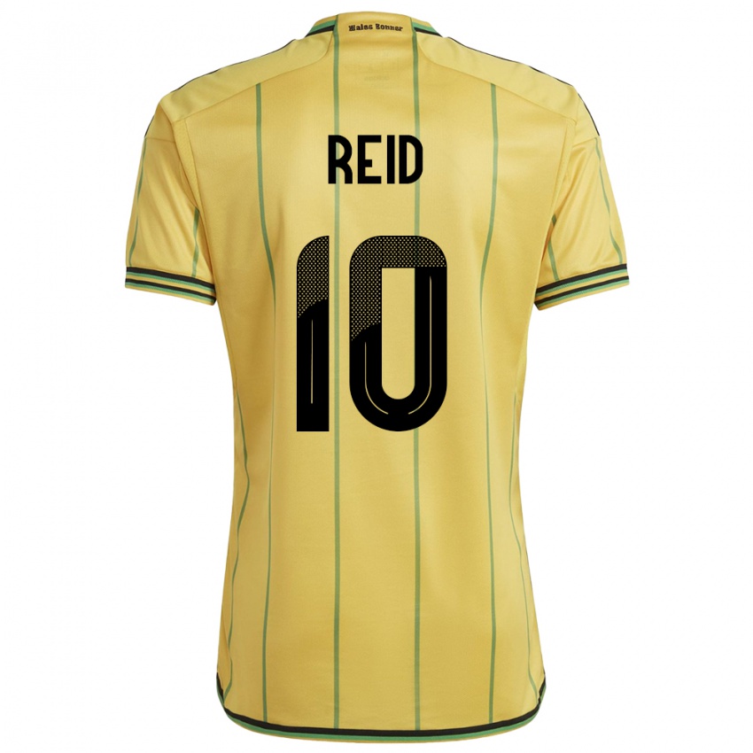 Damen Jamaika Bobby De Cordova-Reid #10 Gelb Heimtrikot Trikot 24-26 T-Shirt