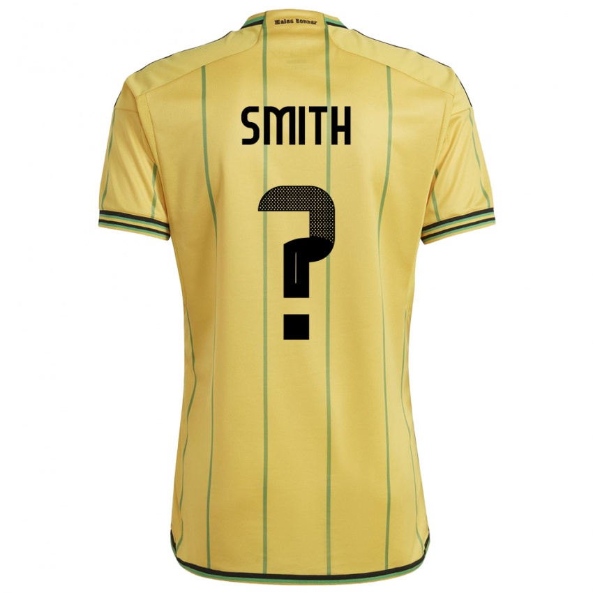 Damen Jamaika Andrene Smith #0 Gelb Heimtrikot Trikot 24-26 T-Shirt