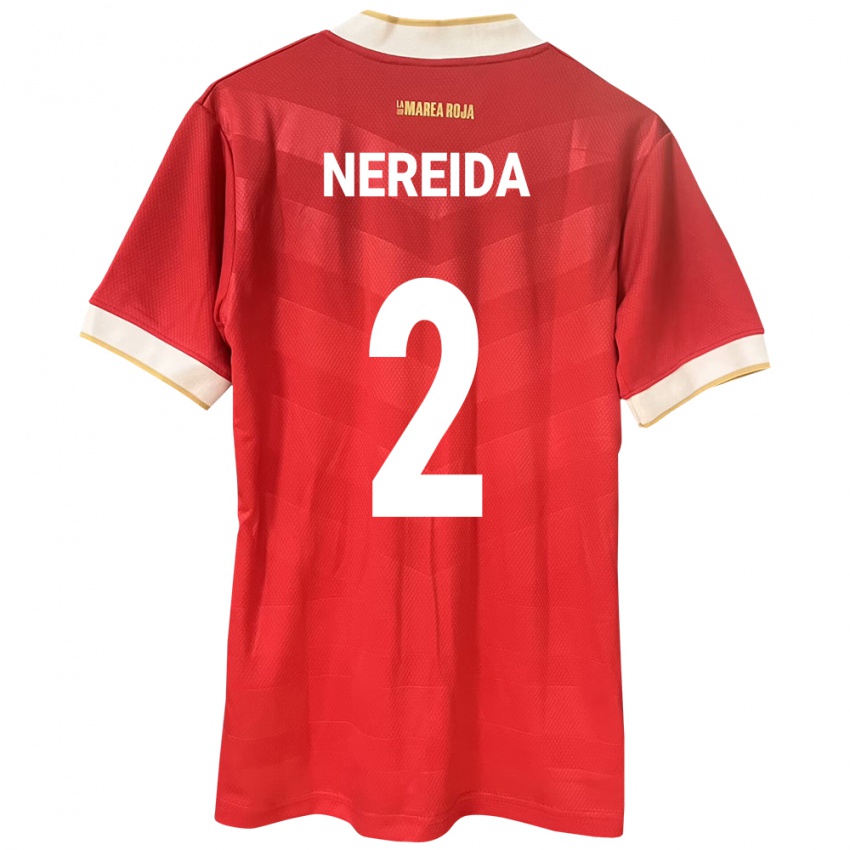 Damen Panama Juriel Nereida #2 Rot Heimtrikot Trikot 24-26 T-Shirt