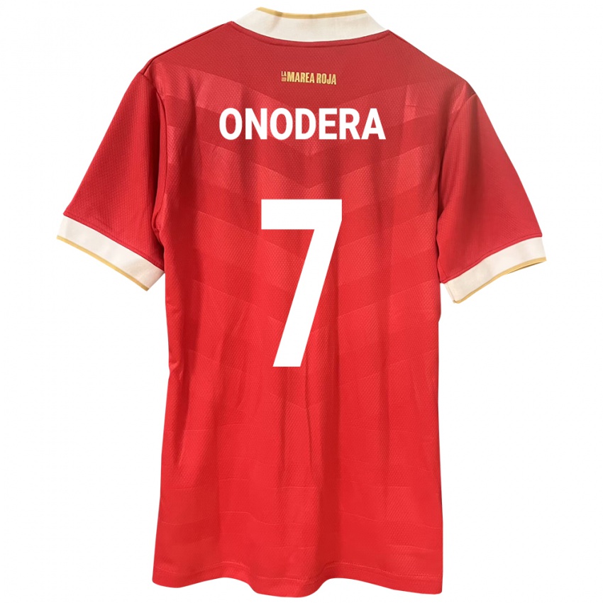 Damen Panama Alison Onodera #7 Rot Heimtrikot Trikot 24-26 T-Shirt