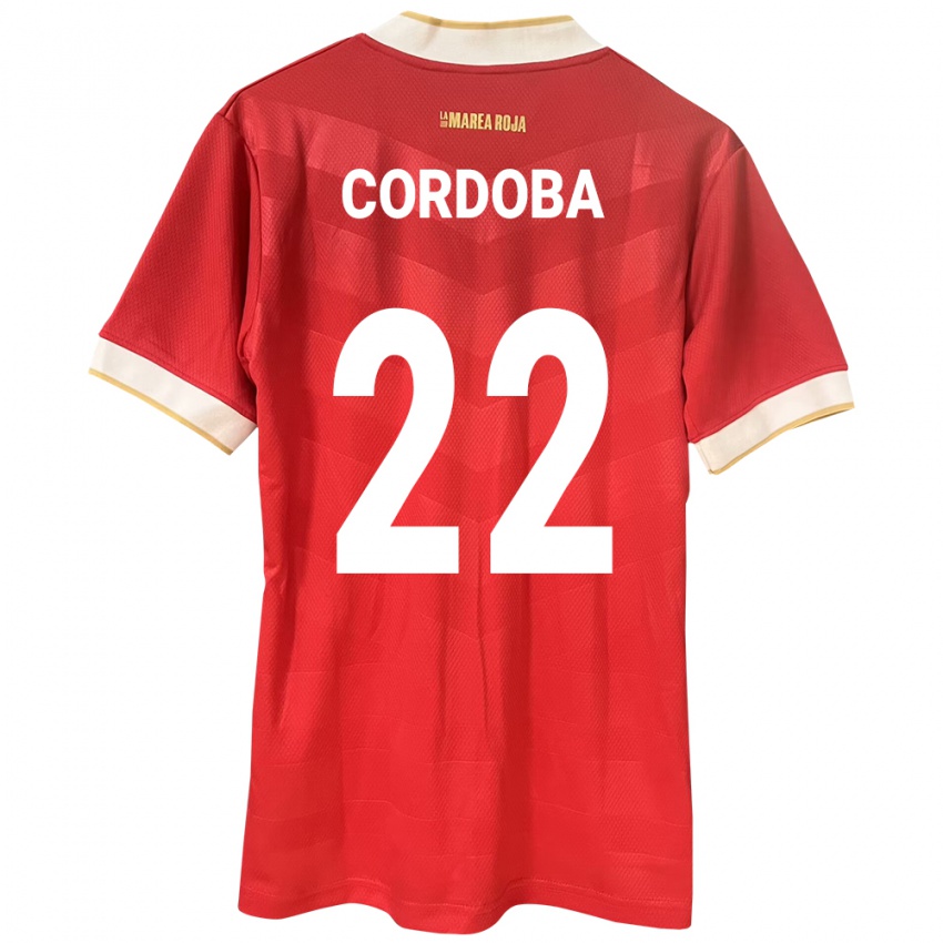Damen Panama Farissa Córdoba #22 Rot Heimtrikot Trikot 24-26 T-Shirt